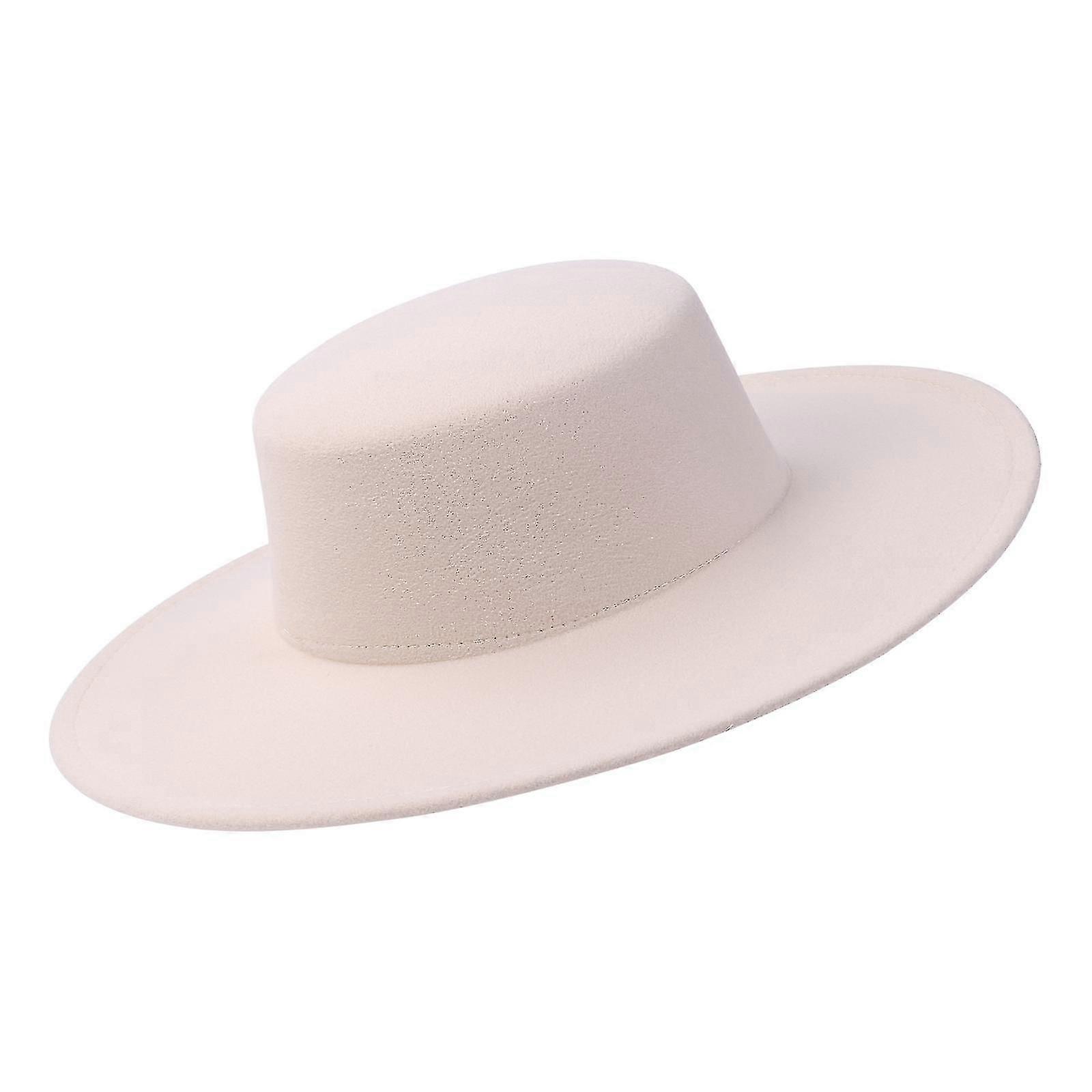 Women's Wide Brim Solid Color Formal Top Hat