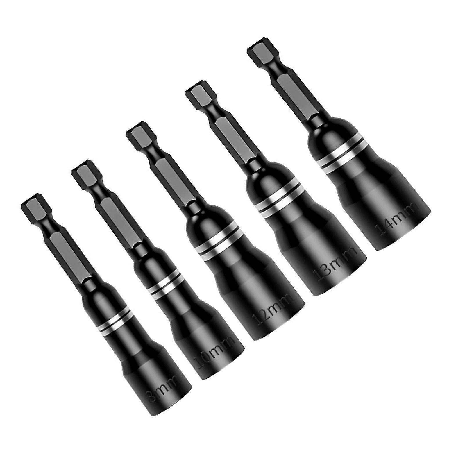 Power Nut Driver Drill Bit Tool Set Driver Hexagonal Key Socket Wrench Screw Impact Driver Bit for Power Tool Multicolor