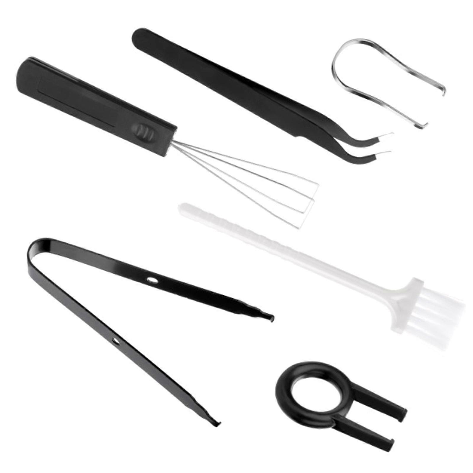 Convenient Keycap and Button Removal Set 6Piece Keyboard Cleaning Brush Tool Kit for Easy Keycap Removal Multicolor