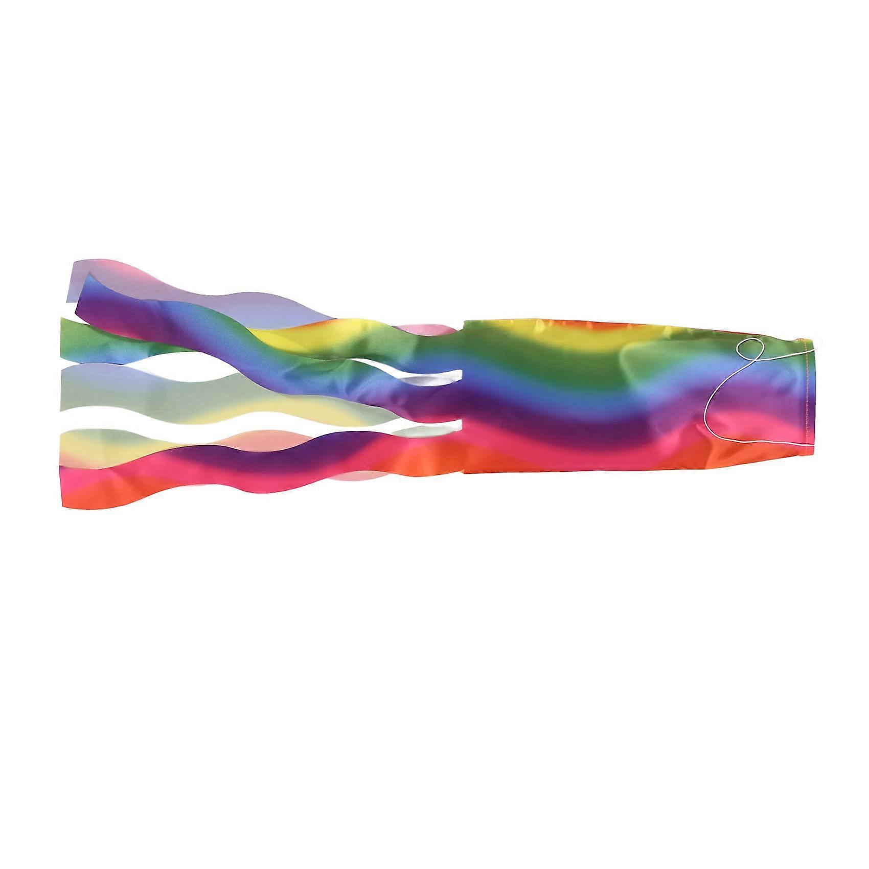 Rainbow Windsock Wind Streamer Flag Garden Camping Decoration Flag 70CM