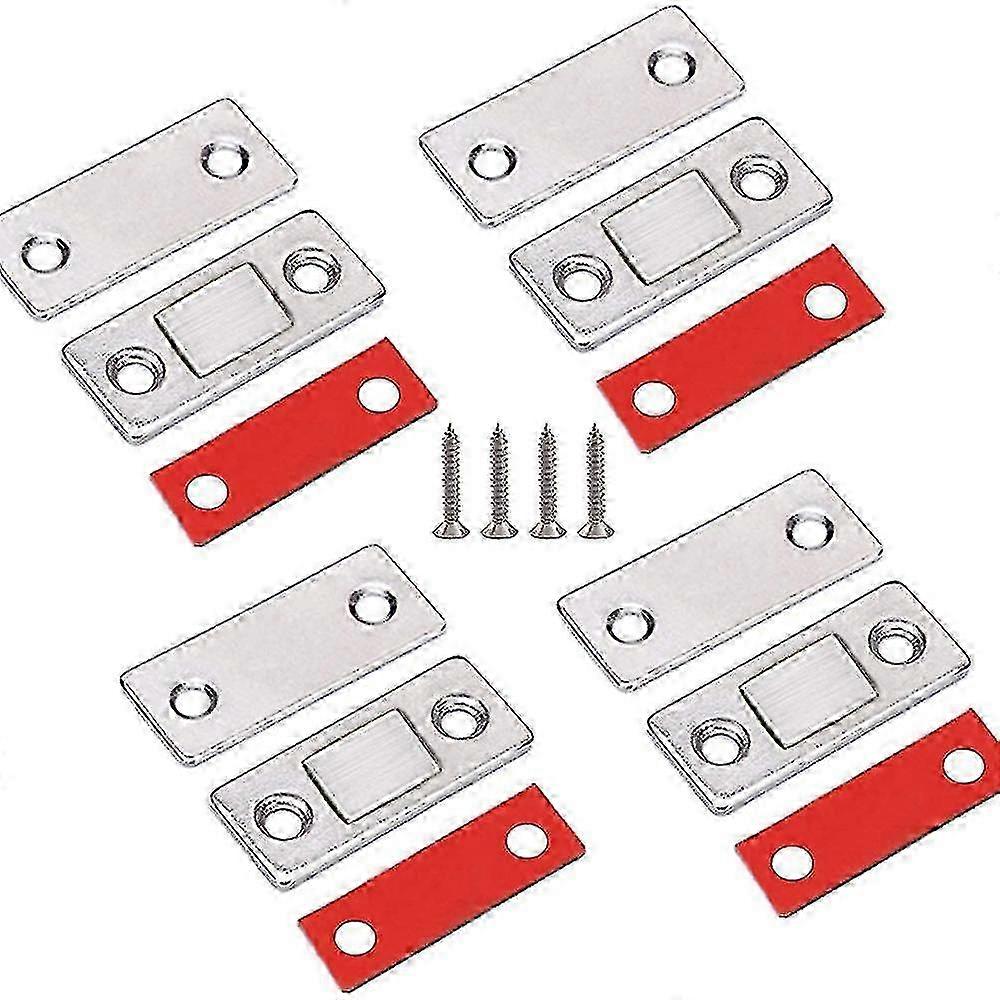 DIY Magnetic Door Catch Kit - 4 Pack Easy Install Cabinet Hardware
