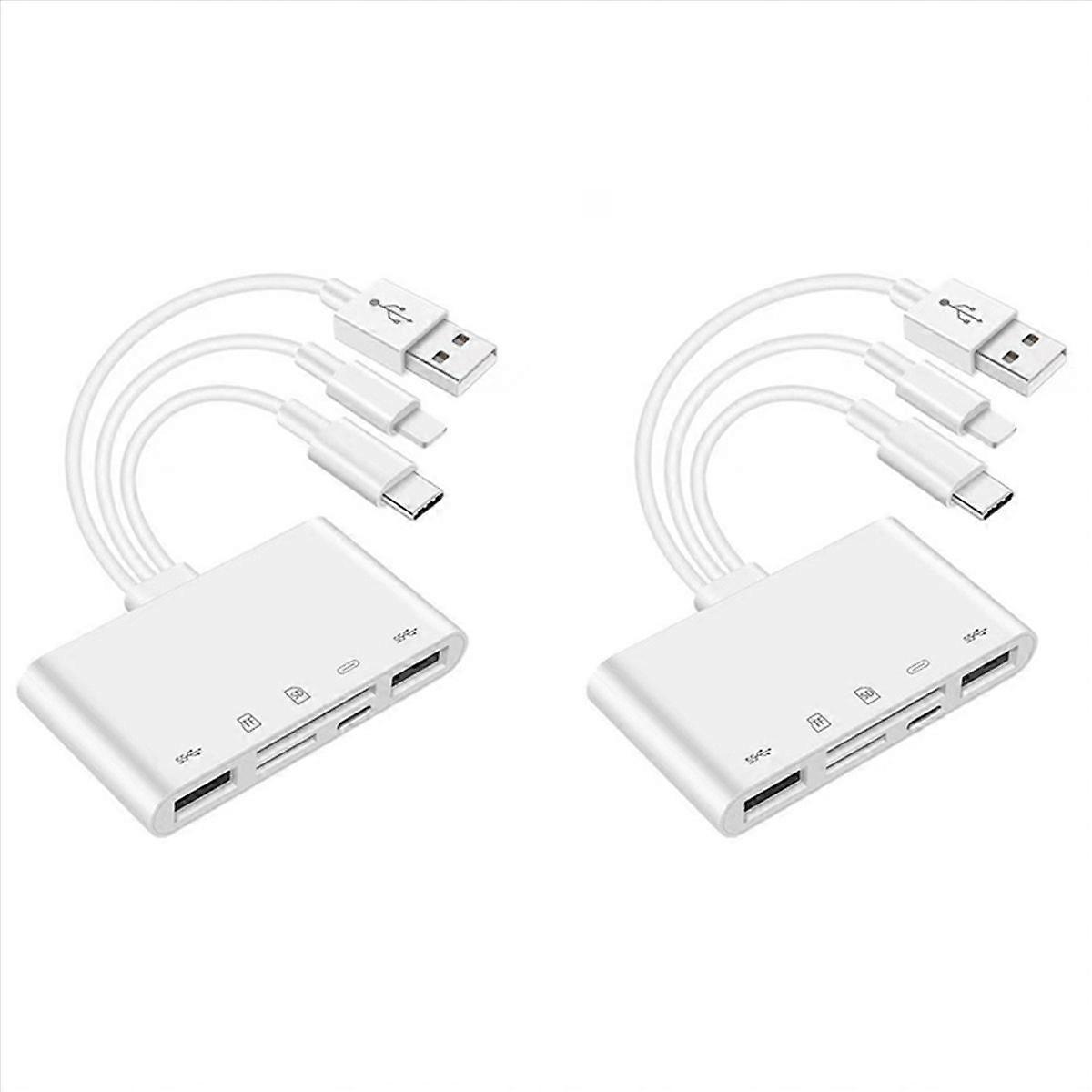 2X OTG USB Camera Multimemory Adapter for Micro-SD TF Card Reader Kit for for 13 Converter