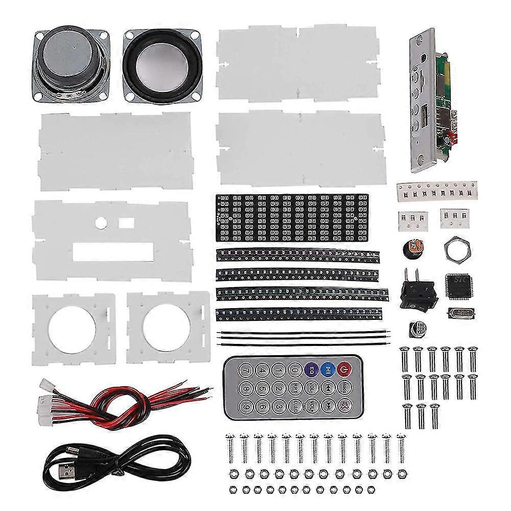 Bluetooth Speaker Kit DIY Soldering Project Spectrum USB Mini Electronic Sound Amplifier Home Stere