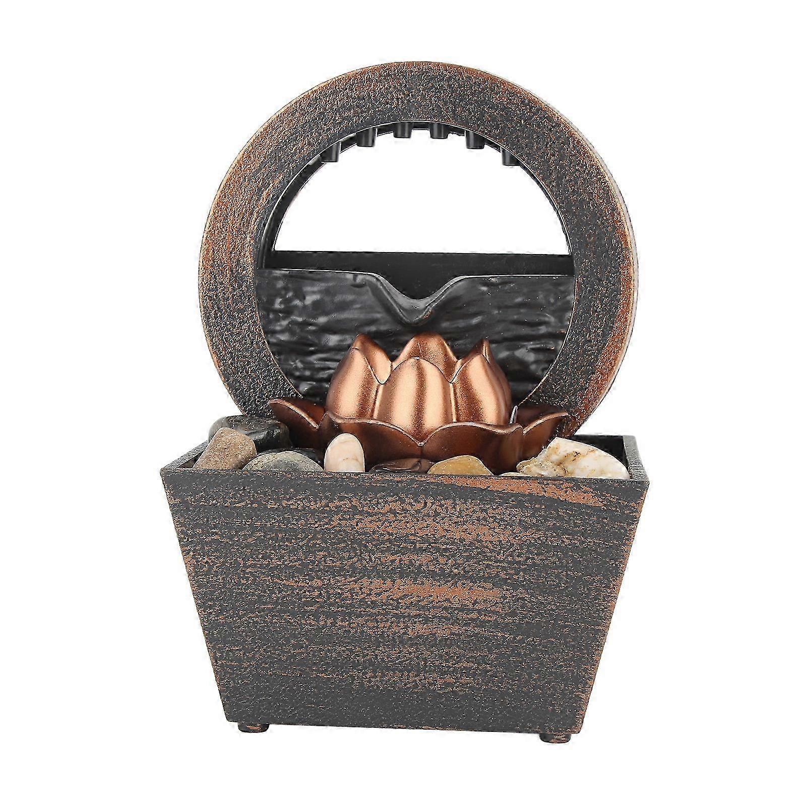 USBデスクトップ噴水 - 装飾的なLED屋内の滝