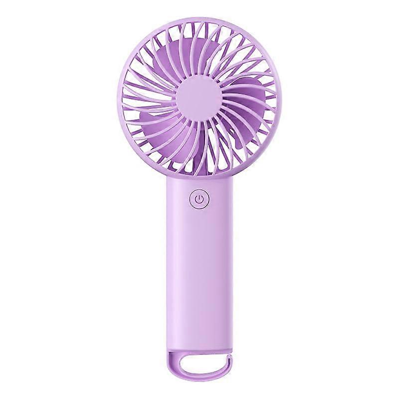 USB Rechargeable Handheld Fan with Powerful Portable Desk and Carabiner Clip for Travel
