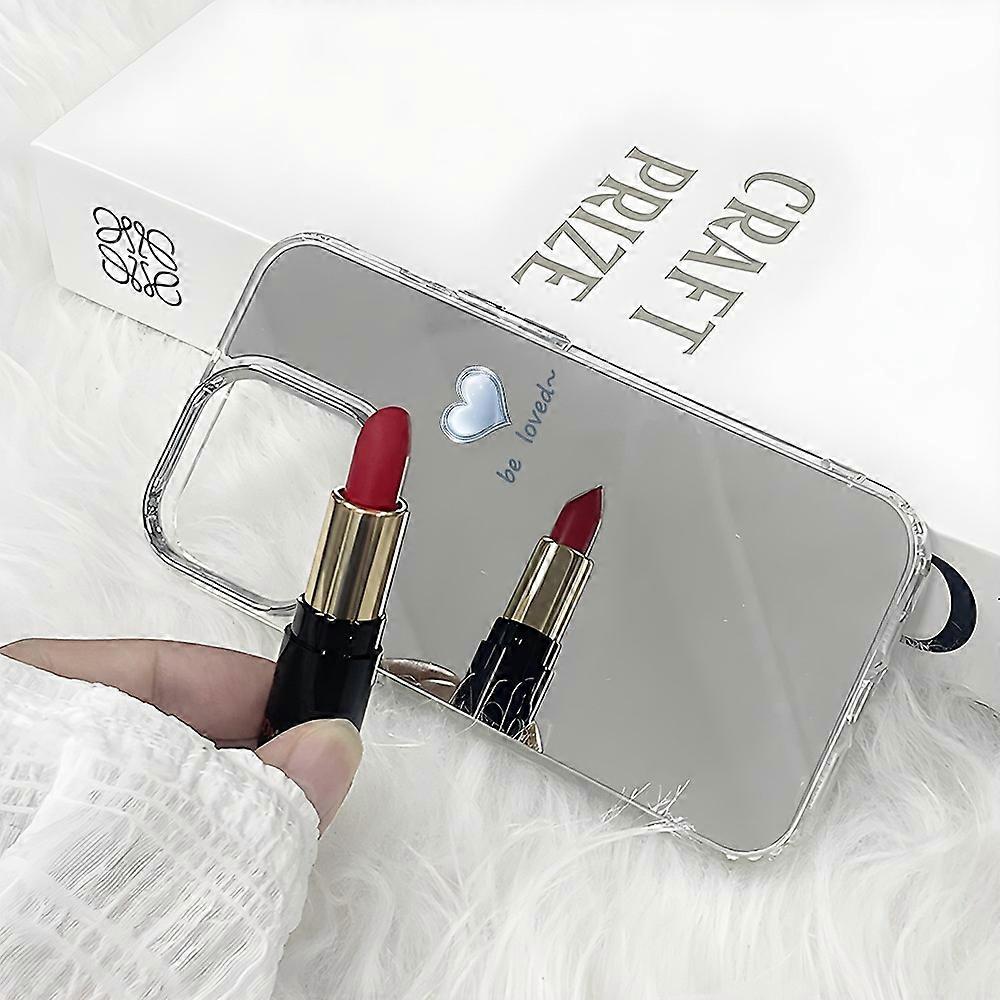 Case for iPhone 17promax mirror TH69 simple love mirror anti-fall