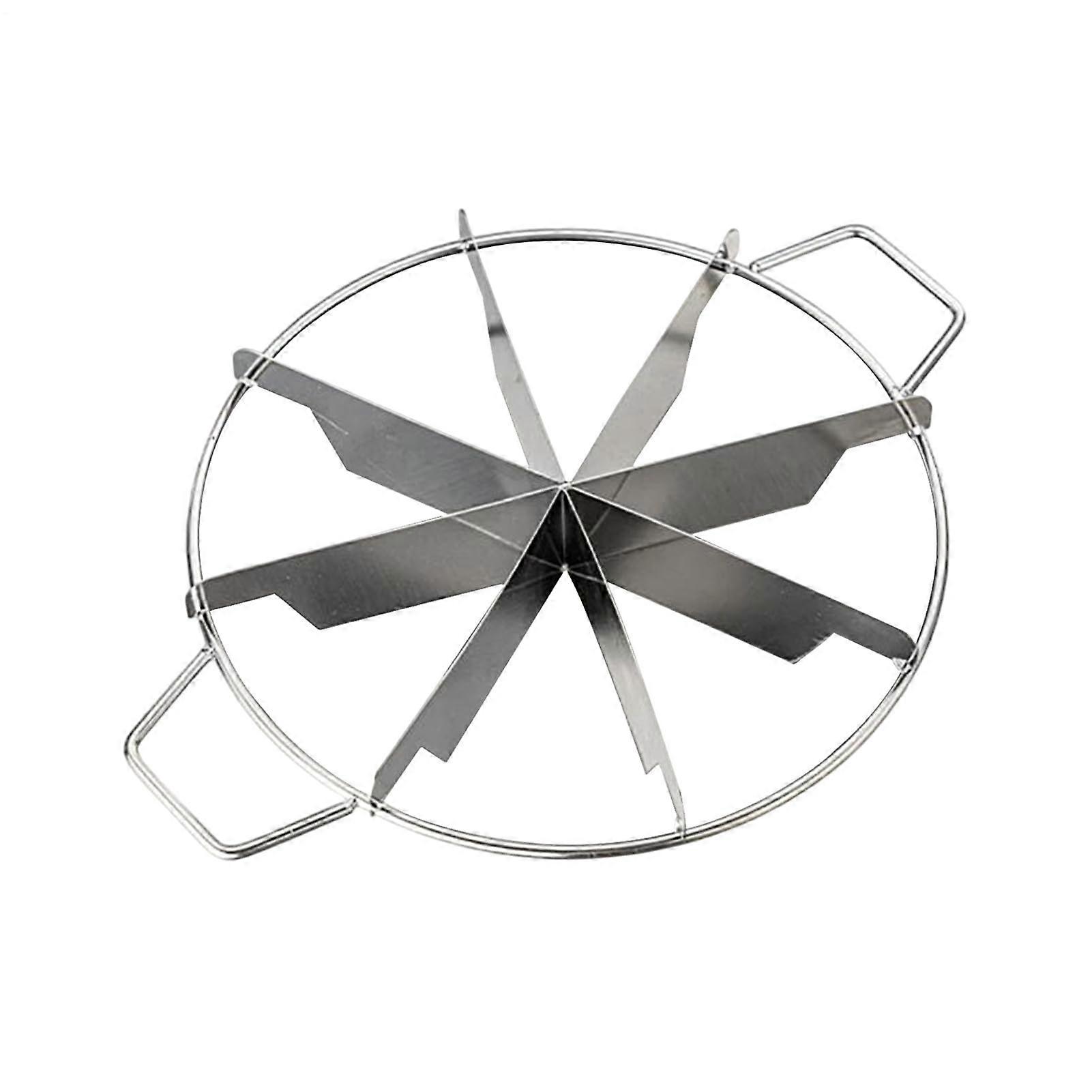 Cake Slicer Divider Stainless Steel Pizza Pastry Cutter with Side Handles for Parties 8 Cuts 10 or 12 Slices
