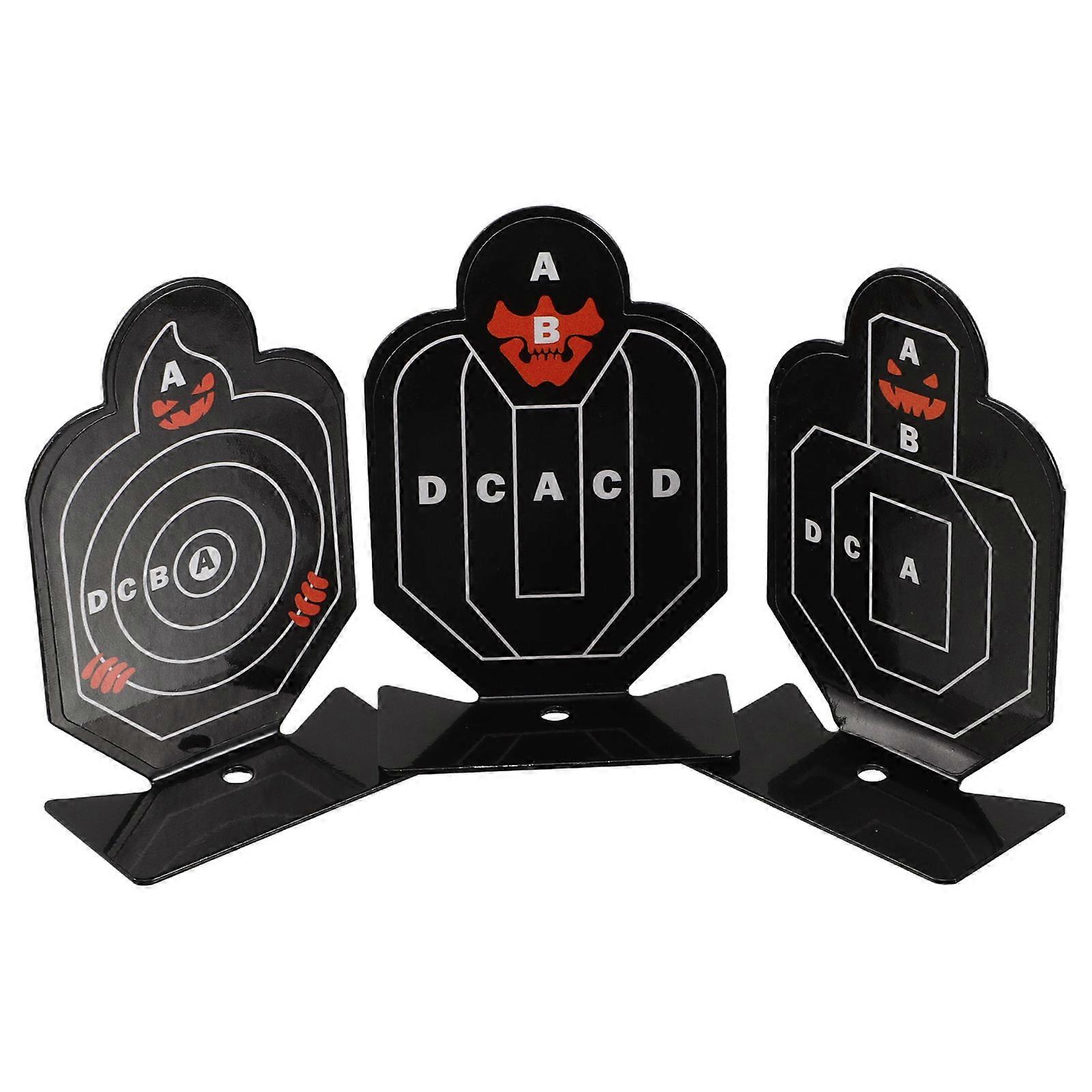Small Metal Shooting Target for Practice Training 3Pcs Rotatable Precision Tool
