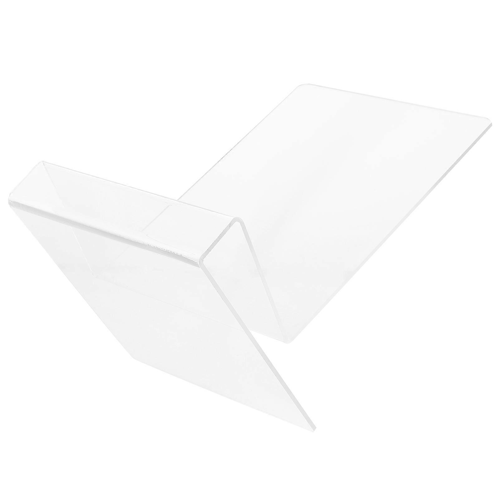 Transparent Book Display Stand for Storage with Freestanding Book Rack