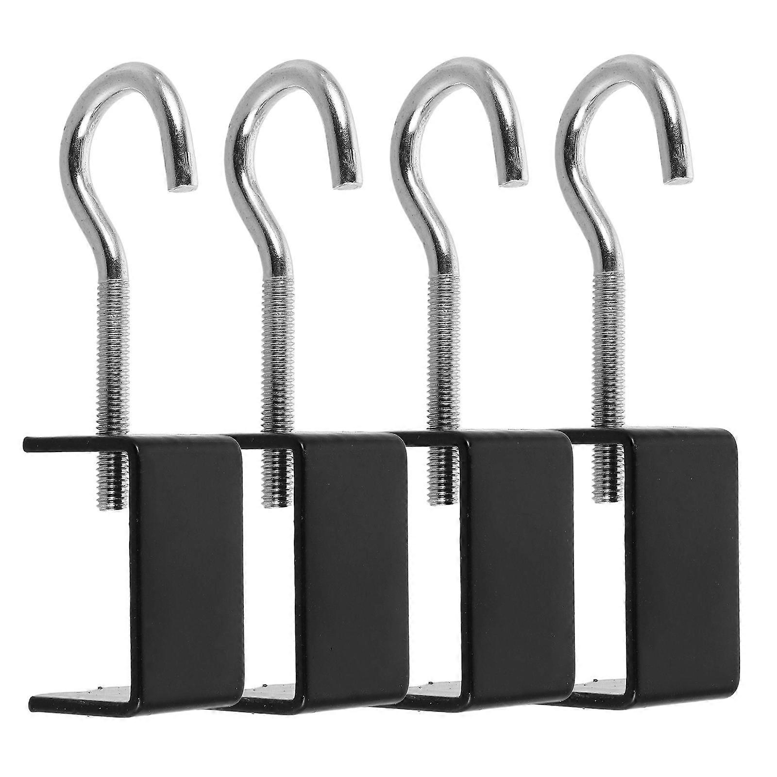 Portable Bookbag Hook for Desk Clamp Holder with 4Pcs Hooks