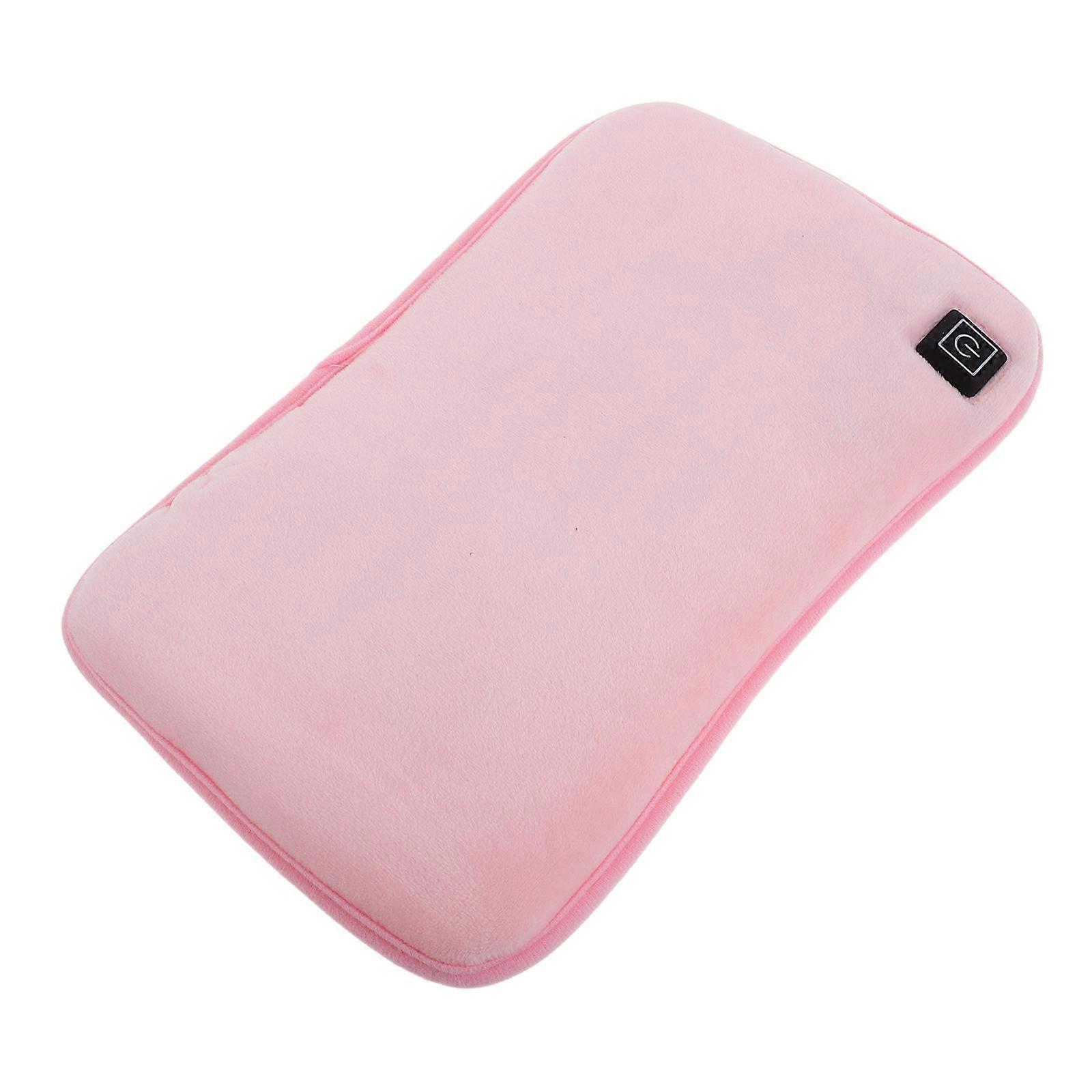 Pink Rechargeable Hand Warmer for Winter with Adjustable Heat Setting