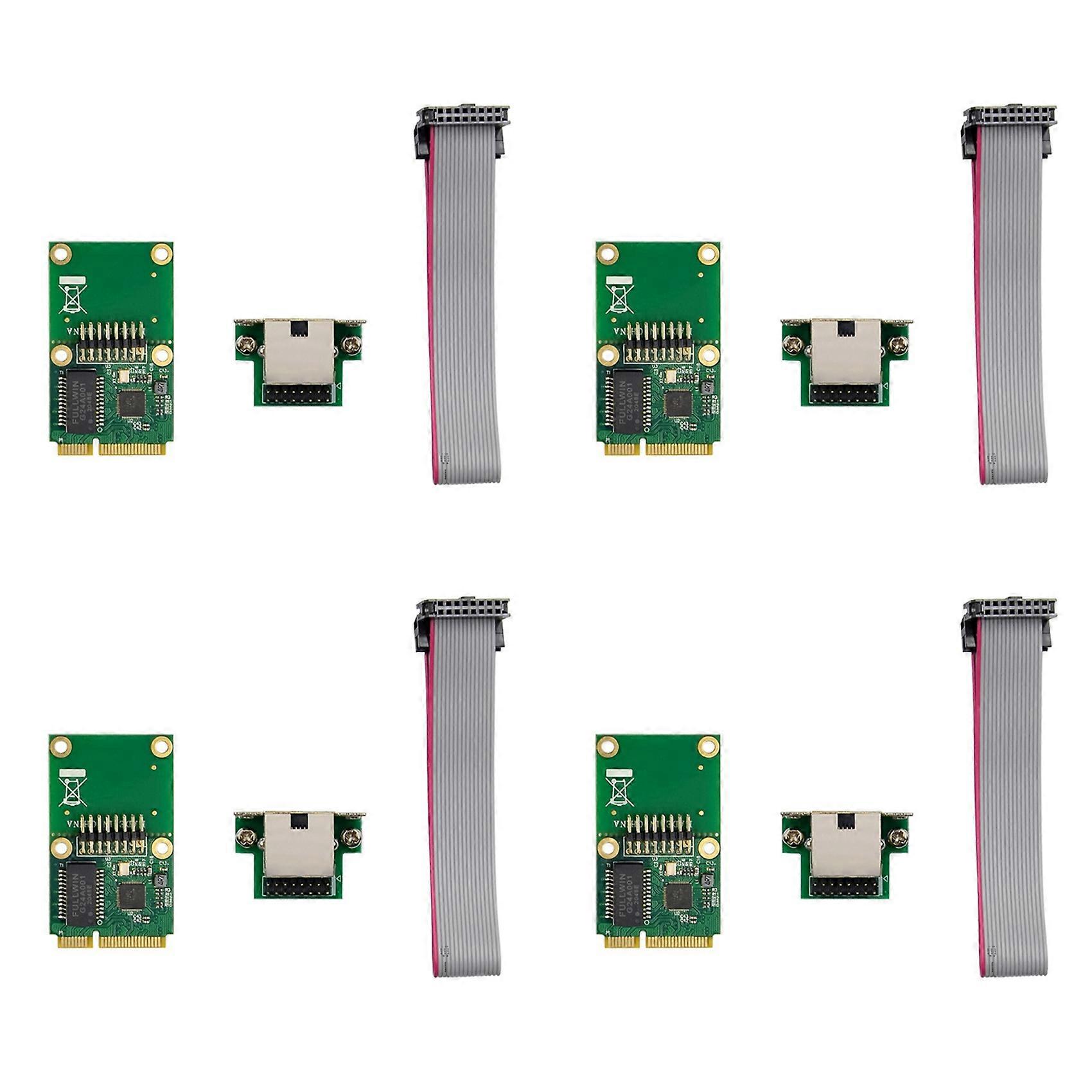 4X RTL8111F Mini PCIE Gigabit Network Card Single-Port Ethernet LAN Card Realtek 8111F Industrial Control Network Card