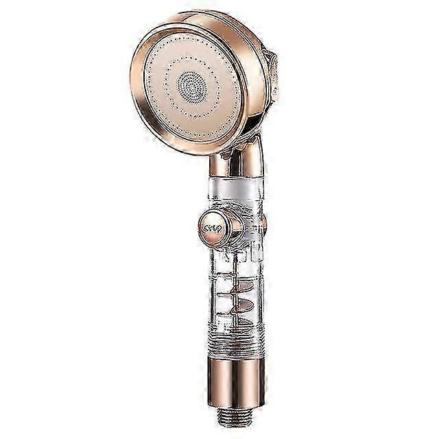 High Pressure 3-function Spa Shower Head With Switch On/off Button Filter Bath Head Water Saving Shower