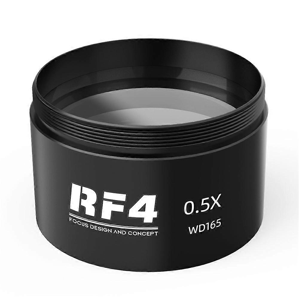 RF4 0.5X Auxiliary Objects Lens High Transmittance Stereo Zoom Microscope Barlow Lens