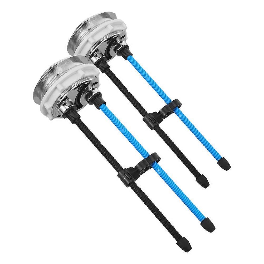 Replacement Toilet Water Tank Button Ideal For DIY Installation With Adjustable Thread Rod 4Pcs