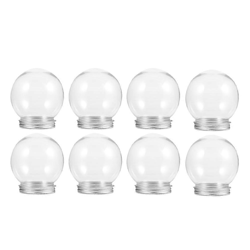 DIY Snow Globe Transparent Sugar Candy Bottle for Storage 8Pcs Set