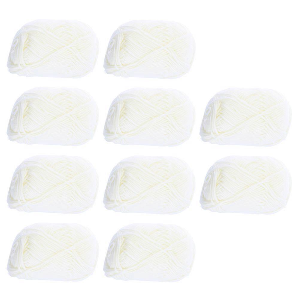 Bulky Cotton Yarn 10 Rolls For DIY Fun And Handicraft Creation Soft Texture Ideal For Sweater Hats And Scarves