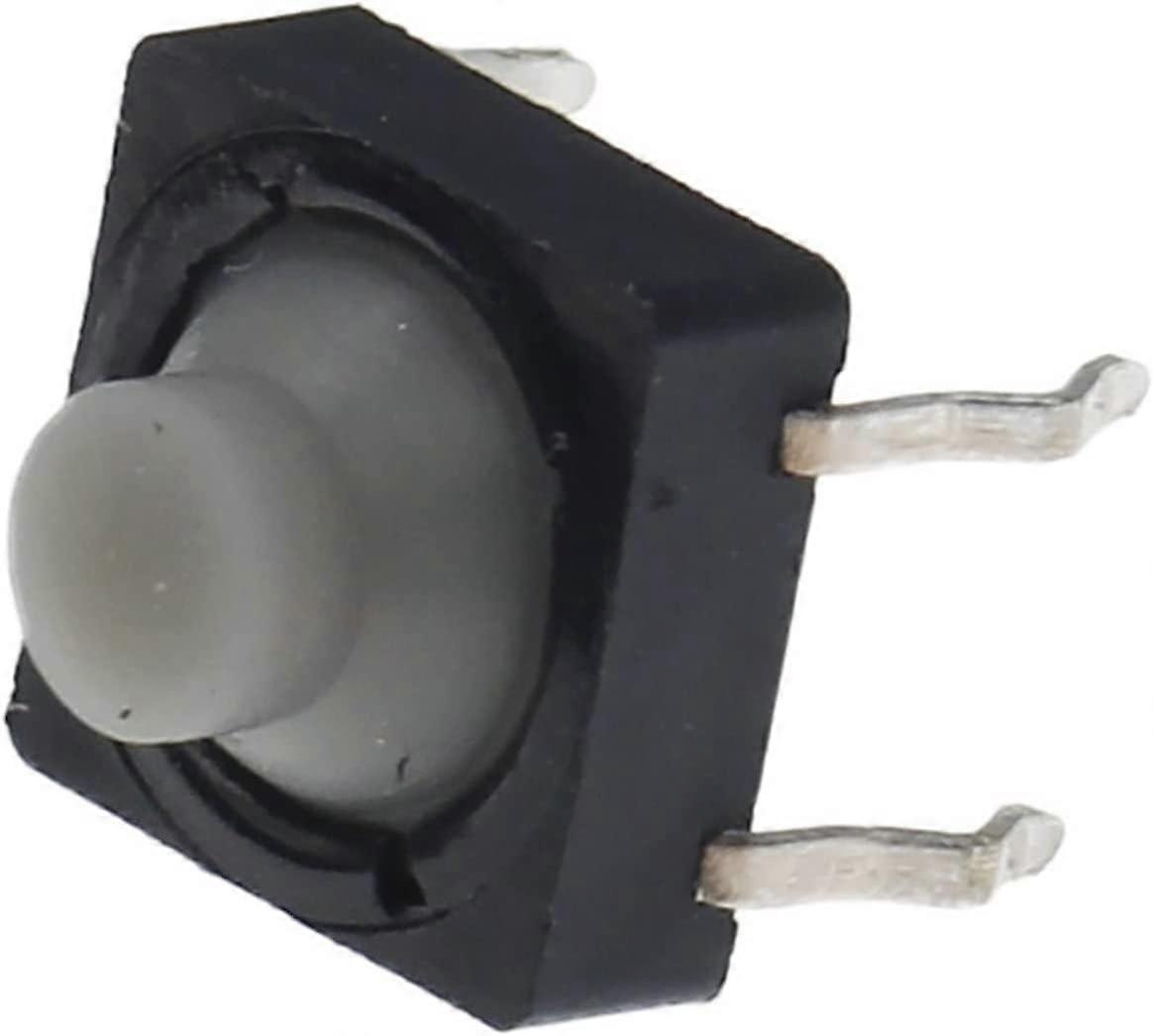 100PCS 8x8x5mm 4 Pin Silent SelfReset Tactile Push Button Micro Switch with Silicone Cap