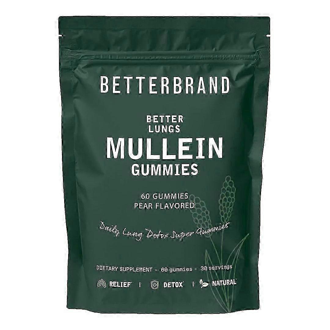BetterLungs Mullein Gummies Mullein Flavor Lung Health & Sinus Relief 1