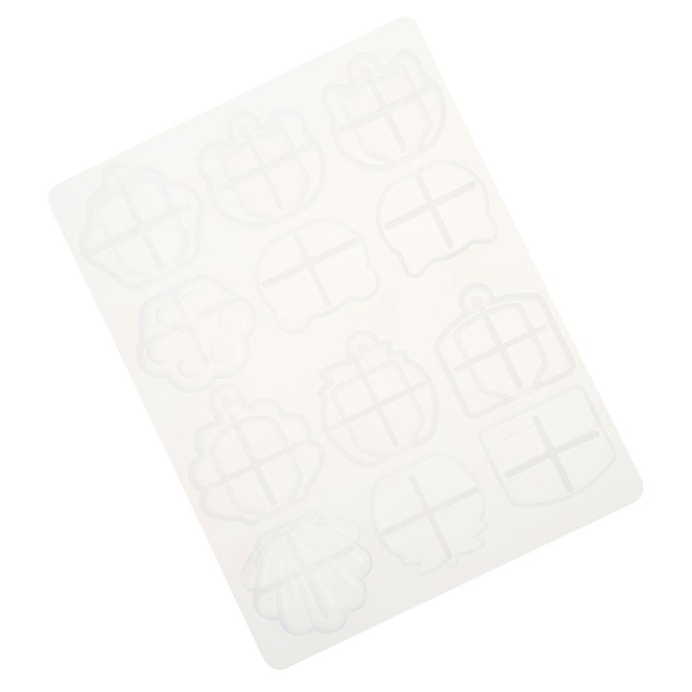 White Silicone Mold for Keychain Epoxy Molds 2Pcs DIY Craft Use