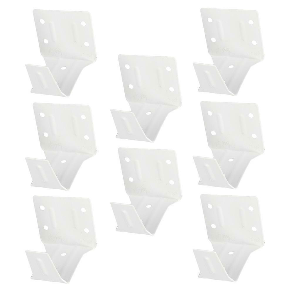 8pcs White Iron Window Shade Brackets for Blinds with Easy Installation and Hardware