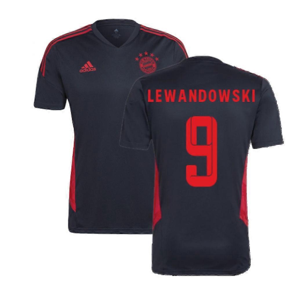 2022-2023 Bayern München træningstrøje (sort) (LEWANDOWSKI 9)