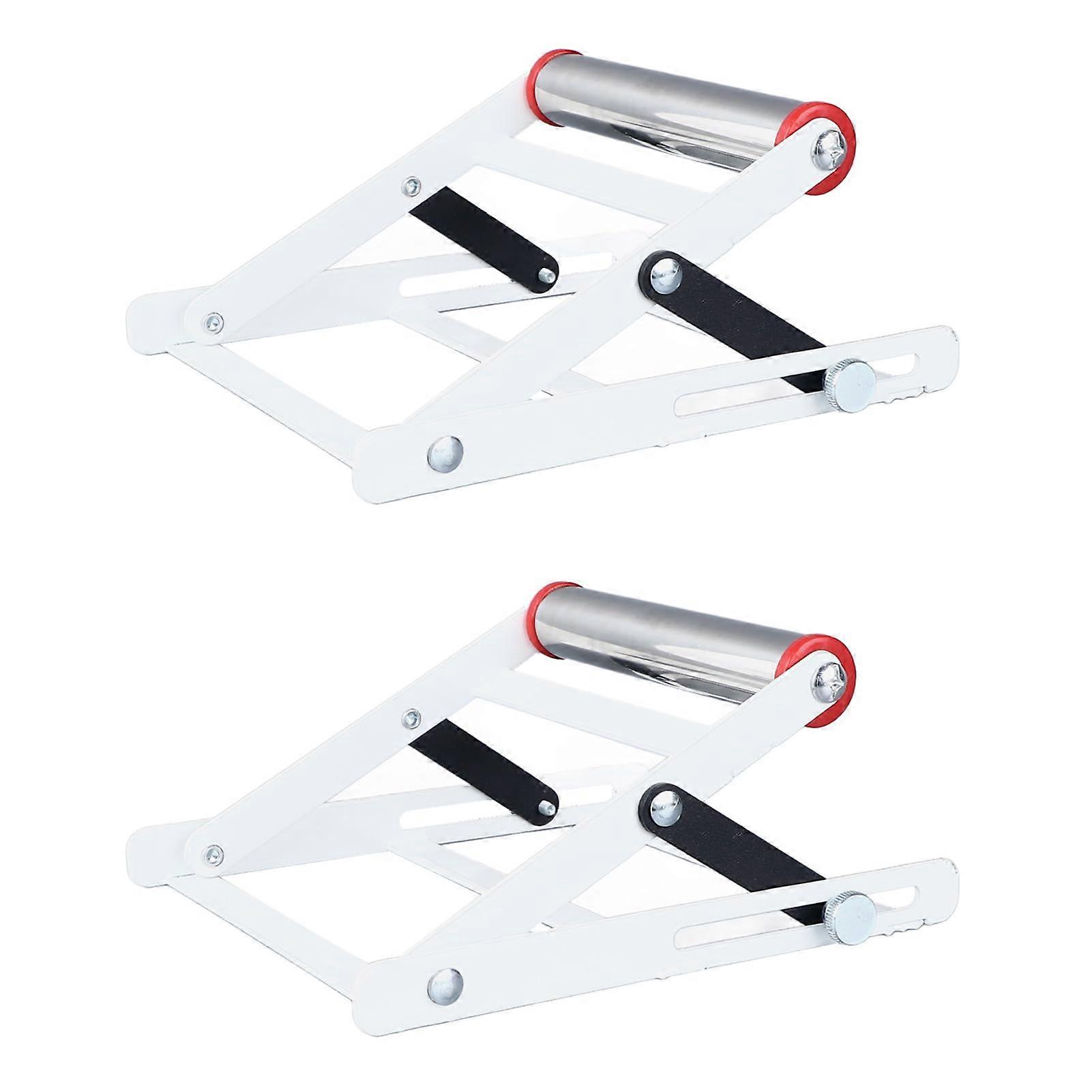 Miter Saw Stand 2PCS Height Adjustable Roller Stand Foldable Space Saving Design for Table Saw Cutting