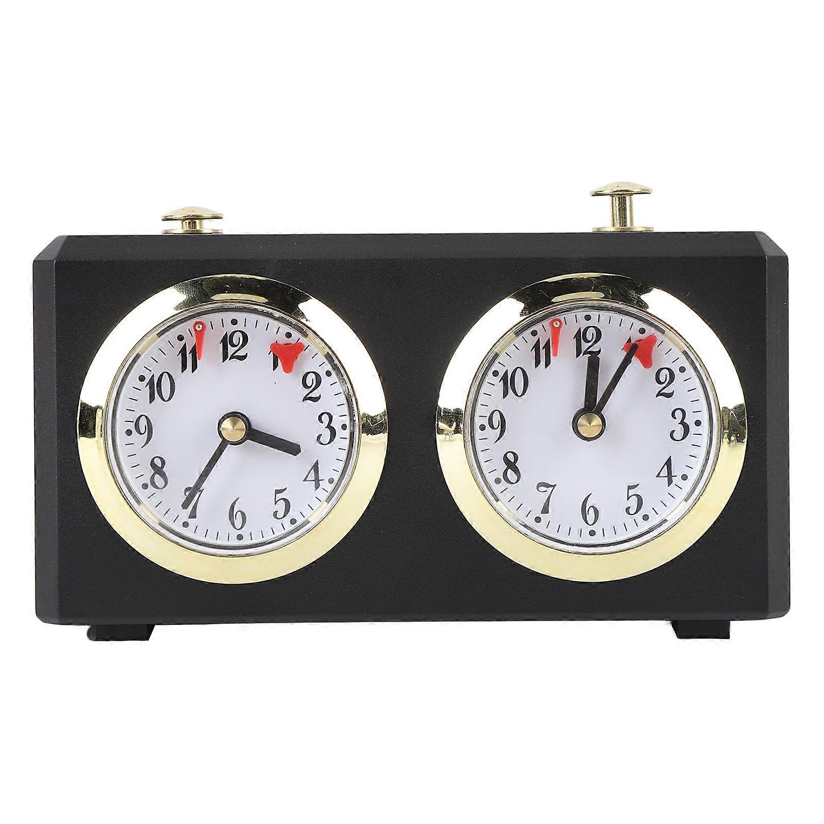 Mechanical Chess Clock Analog Vintage Wind Up Timer with Large EasyRead Dials for Chess and Go