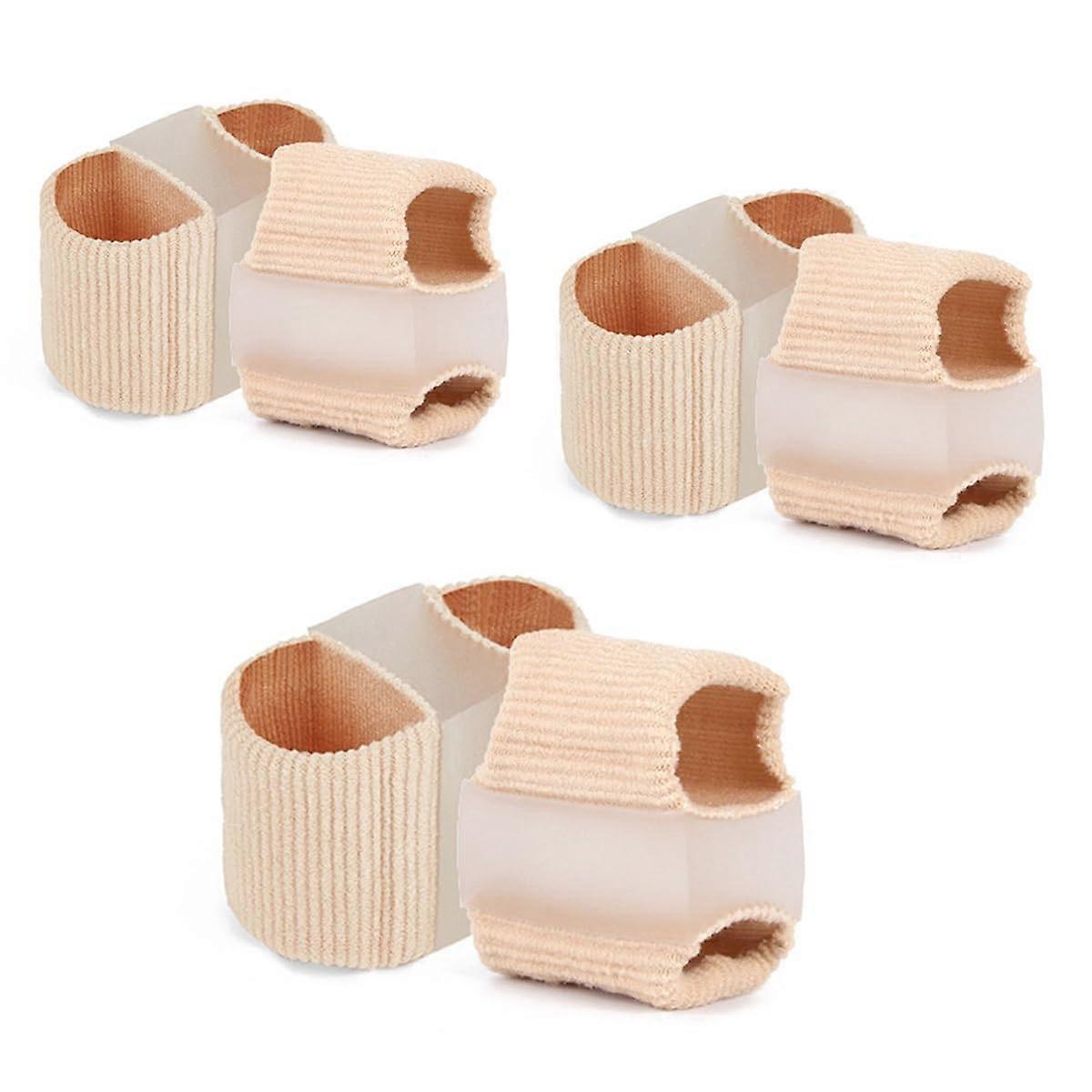 Toe Separators for Overlapping Toes, Gel Bunion Corrector with Double Loops and Toe Alignment Support, 8pcs Large