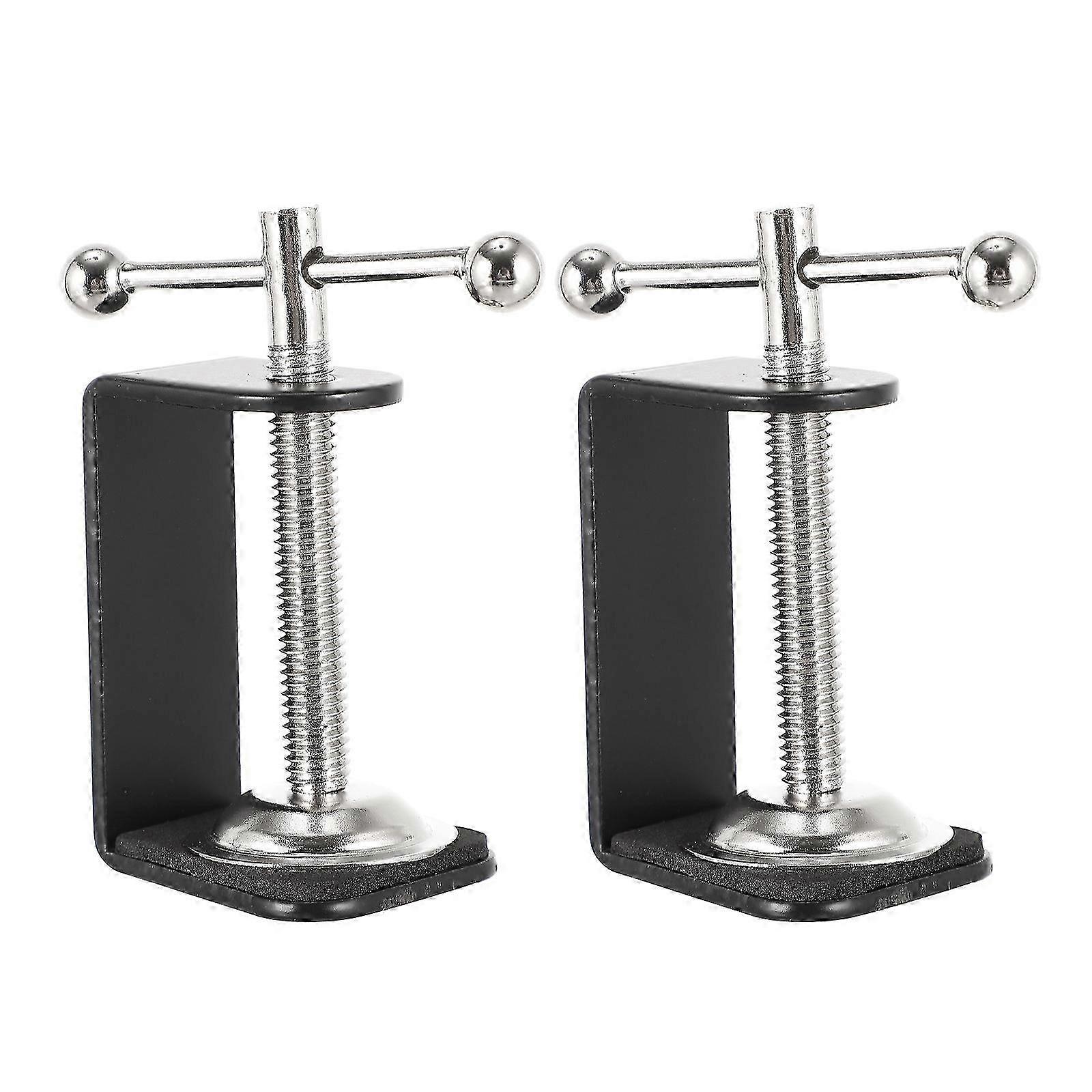 2025 2Pcs Durable Table Mounting C-clamps Adjustable Work Surface Retaining Clips