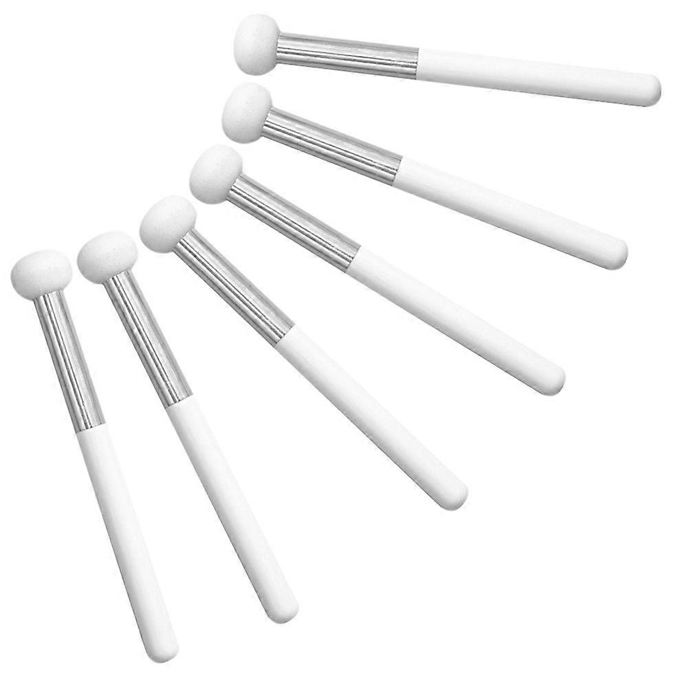 Mushroom Concealer Brush for Nose 6Pcs White Sponge Makeup Tools