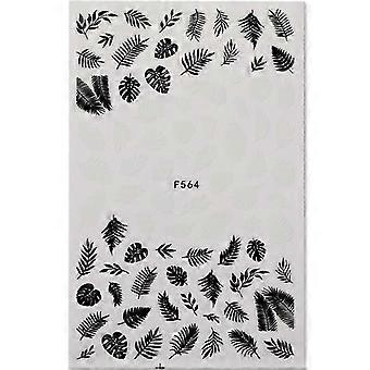 3D-Nagelsticker mit abstrakten Linien, roségoldene Graffiti-Streifen, geometrisches Muster, French Manicure, Bronzing-Slider, Papierdekoration F564 25-26