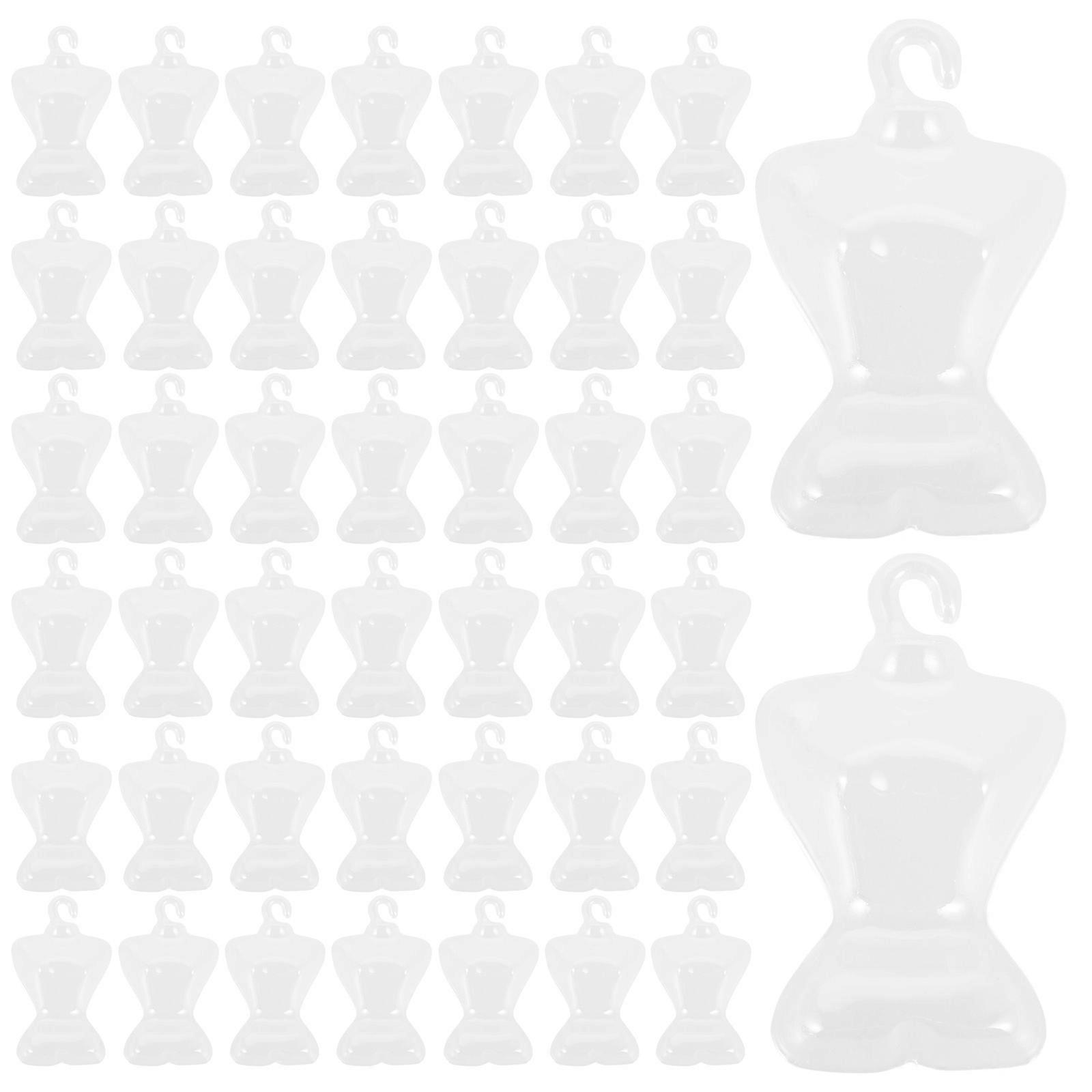 Doll Clothes Organizer Plastic Hangers for 100Pcs Wardrobe Use