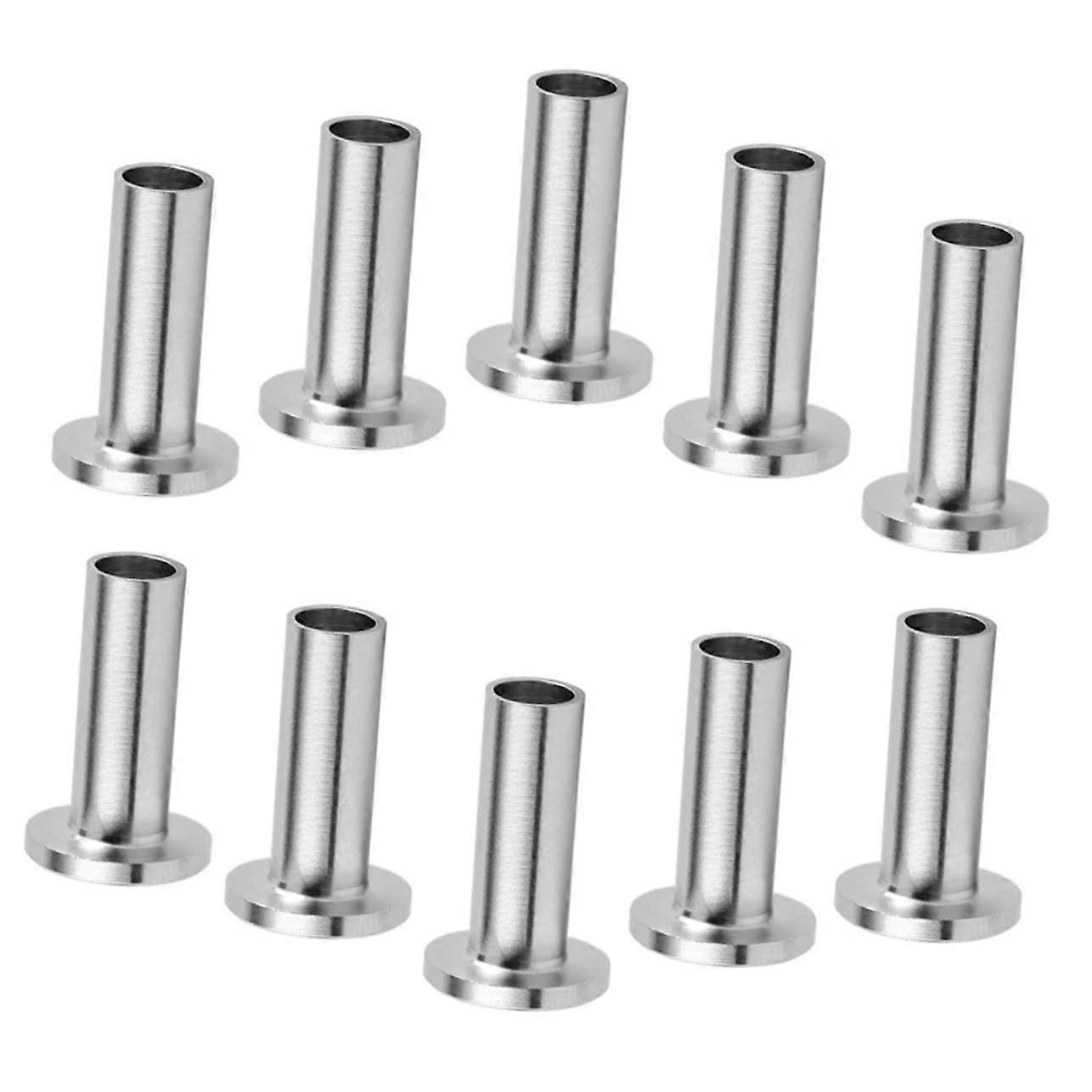 10pcs Stainless Steel Cable Protector Sleeves for Deck Railing Hardware Corrosion Resistant