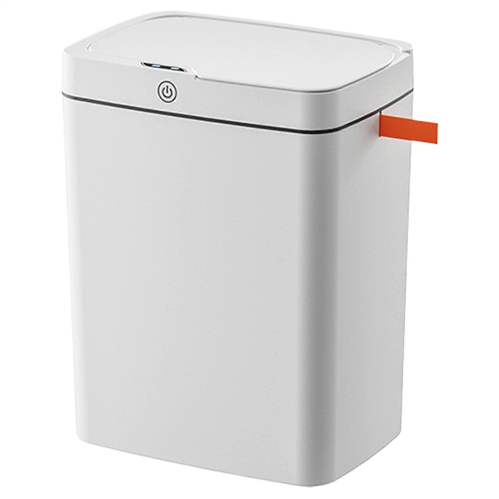 USB Rechargeable Sensor Trash Can, Waterproof 15L Smart Motion Garbage Bin for Kitchen Bedroom