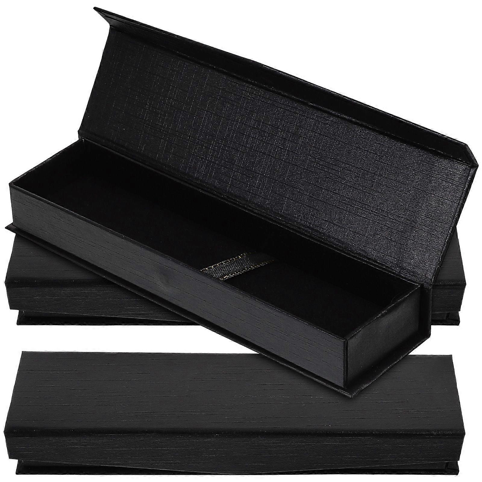 3pcs Gift Pen Cases Delicate Pen Packing Gift Boxes Decorative Pen Wrapping Holders