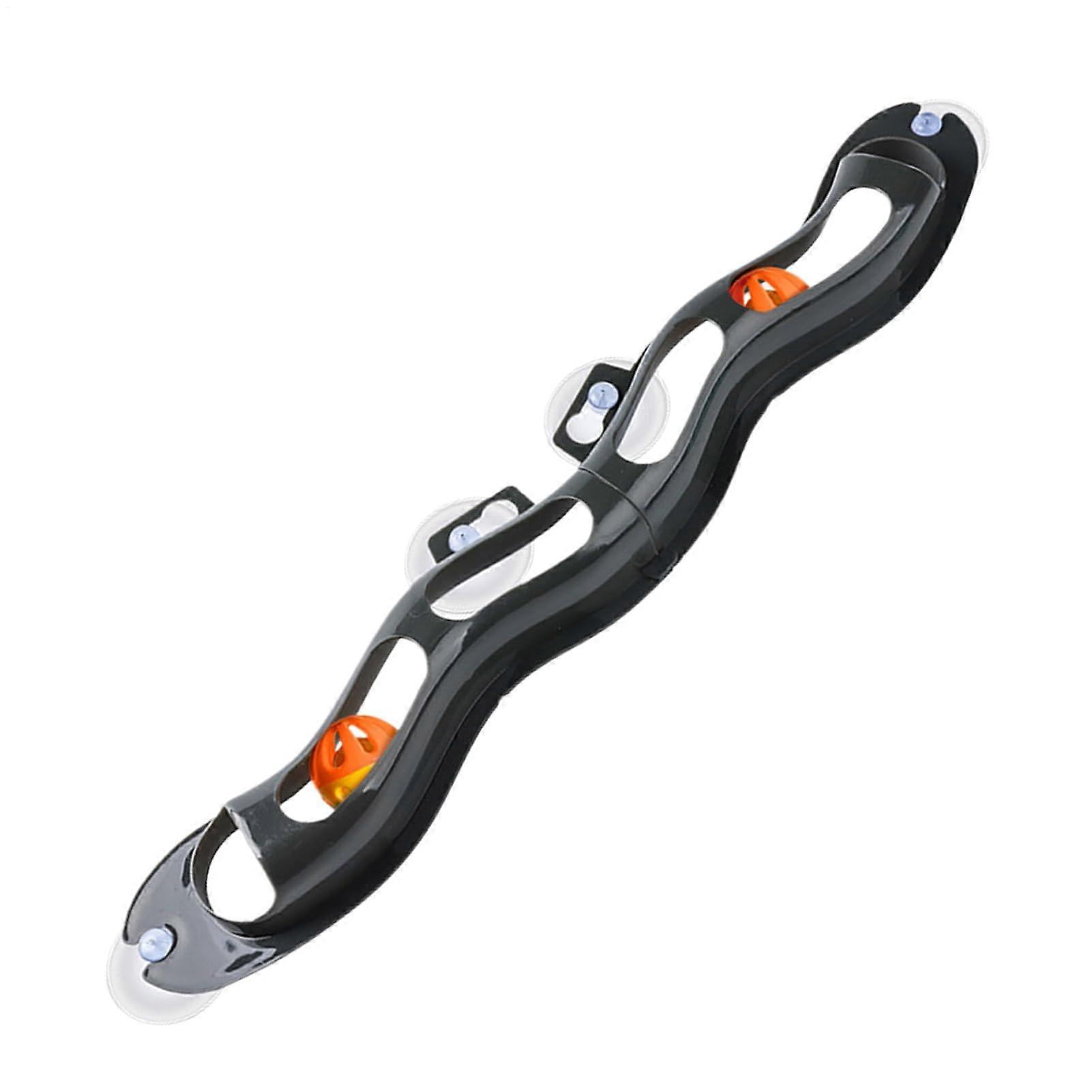 Interactive Window Mounted Cat Ball Track Toy with Stable Suction Cups for Indoor Play