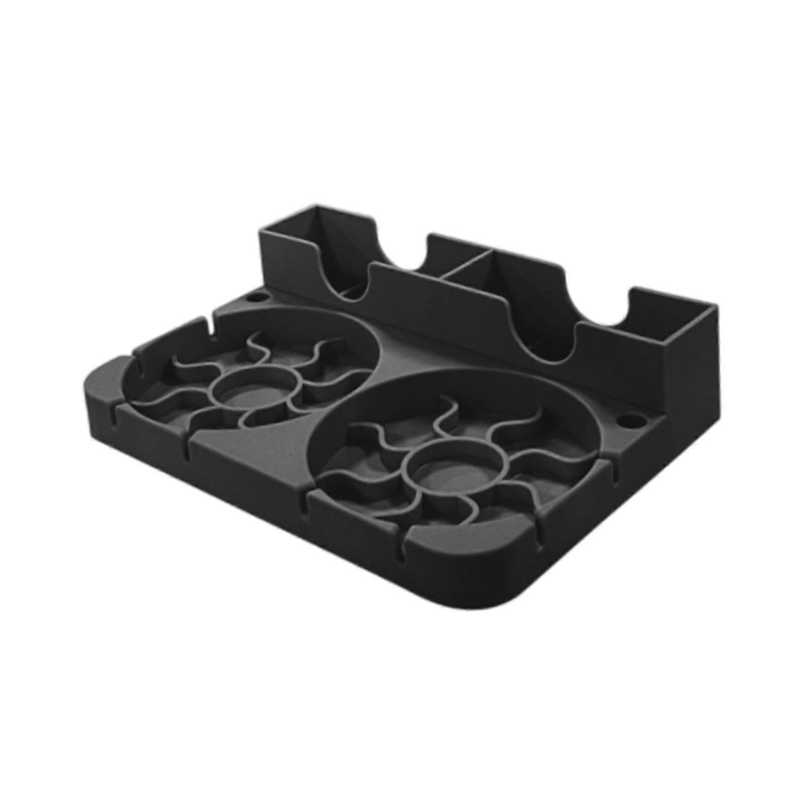 Water Bottle Drying Rack with Drip Tray, SpaceSaving Cup Organizer, Black