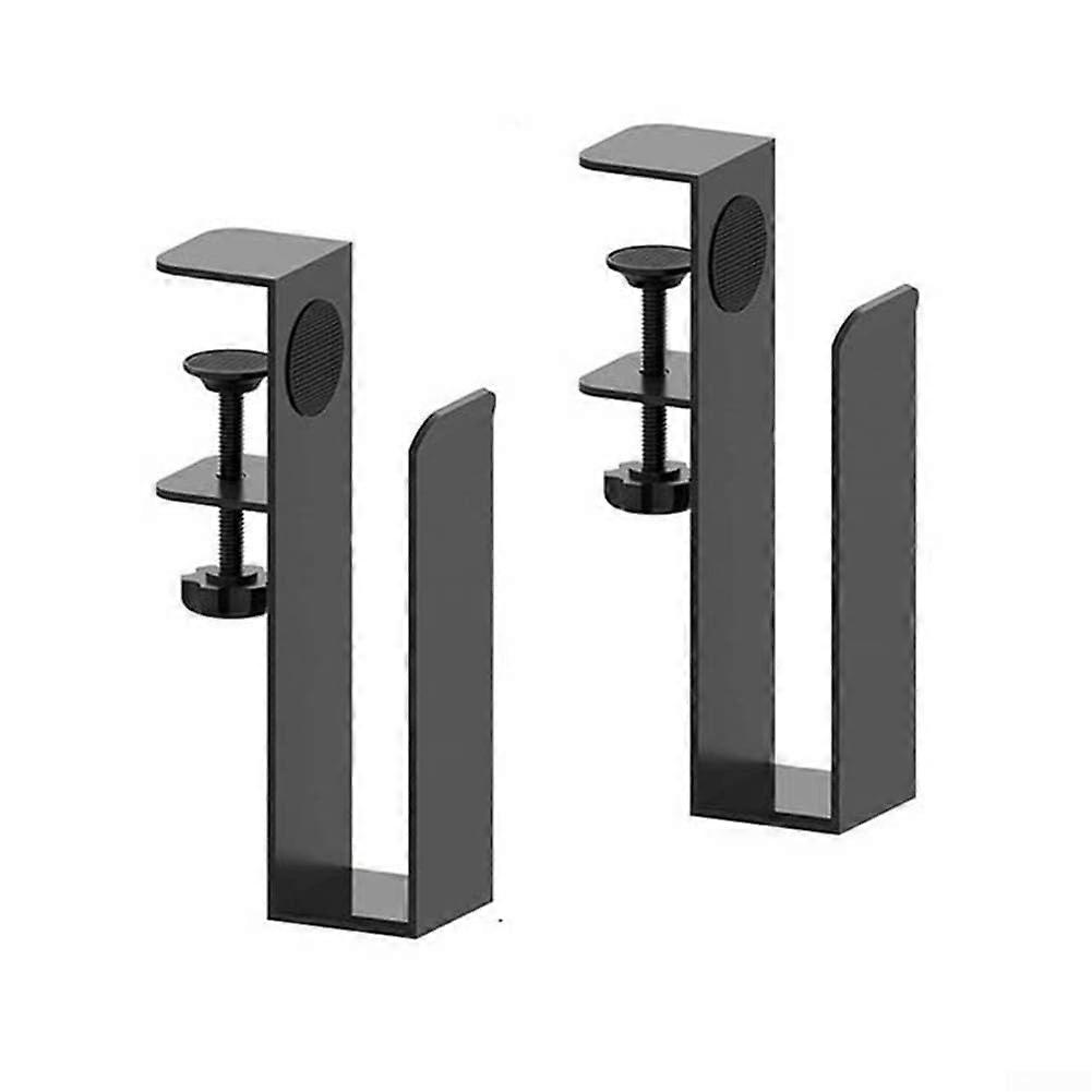 Laptop Desk Mount Clamp On Adjustable Holder, Space Saving Metal Side Bracket, No Drill Installation