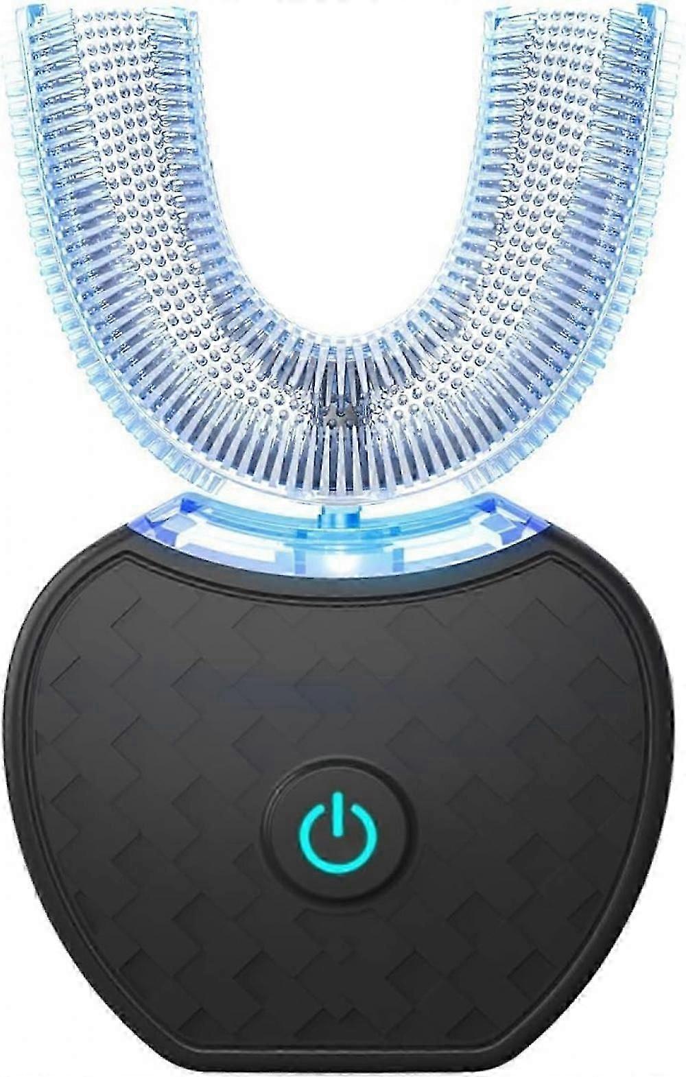 Electric Toothbrush,automatic Toothbrush,u-shape Sonic Toothbrush Teeth Whitening Kit With Replacement Brush Head