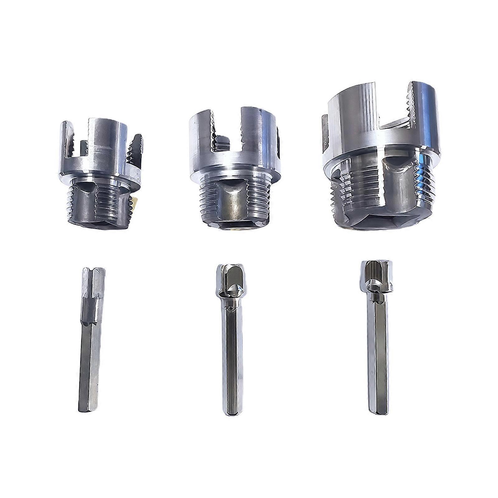 Electric Drill Compatible PVC Pipe Threader PVC Thread Maker Tool for Electric Drill, 1/2" 3/4" Plastic Pipe Threader Multicolor