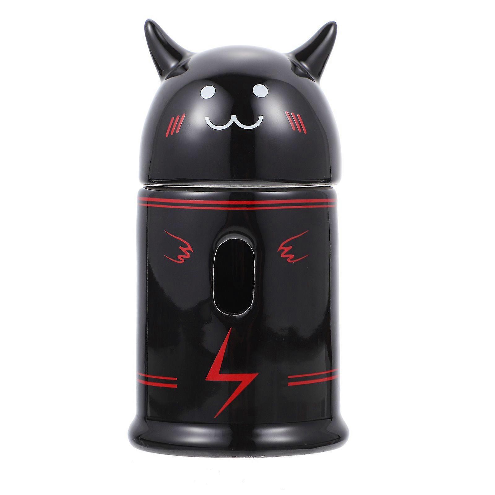 1pc Black Devil Style Design Hamster Water Bottle Holder Drinking Bottle Stand
