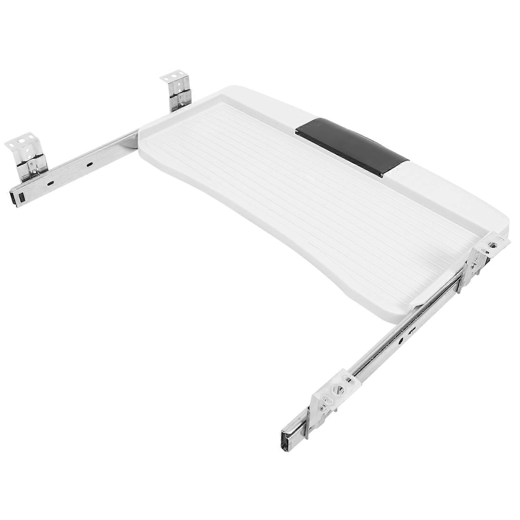 Under Desk Keyboard Tray with Smooth Sliding Track, Ergonomic Pull Out Keyboard Holder for Desk