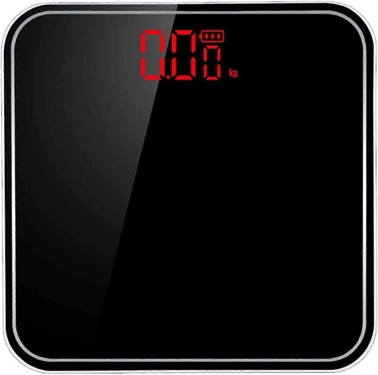 USB Rechargeable Digital Bathroom Scale 400 lbs,  Precision Body Weight Scale with LED Display
