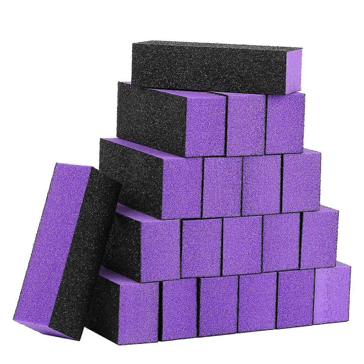 20pcs MultiGrit Nail Buffer Block Set for Professional Manicure Pedicure Shine