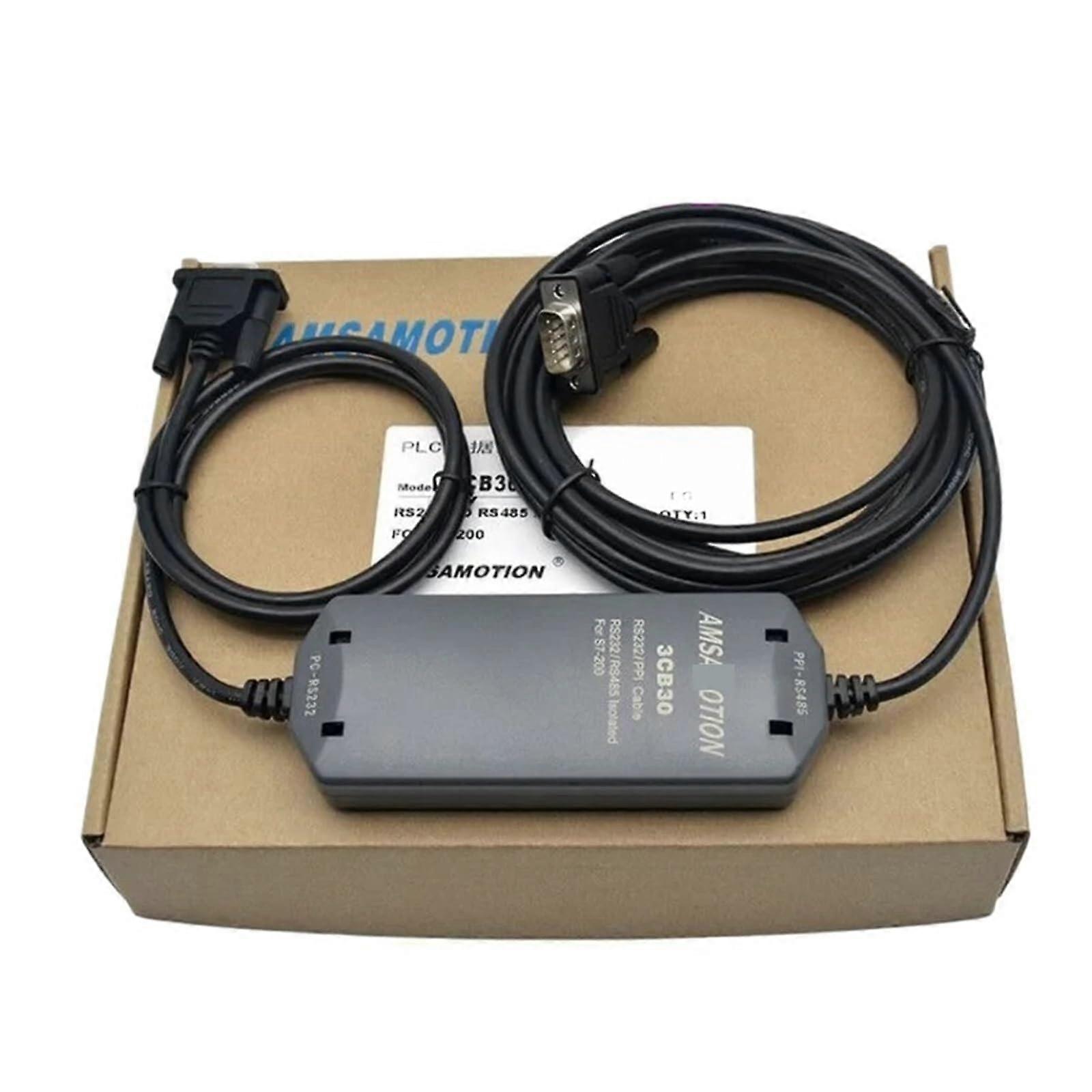 PLC Programming Cable PCPPI RS232 to RS485 Plug and Play 5m Black 3CB30 for Siemens S7200