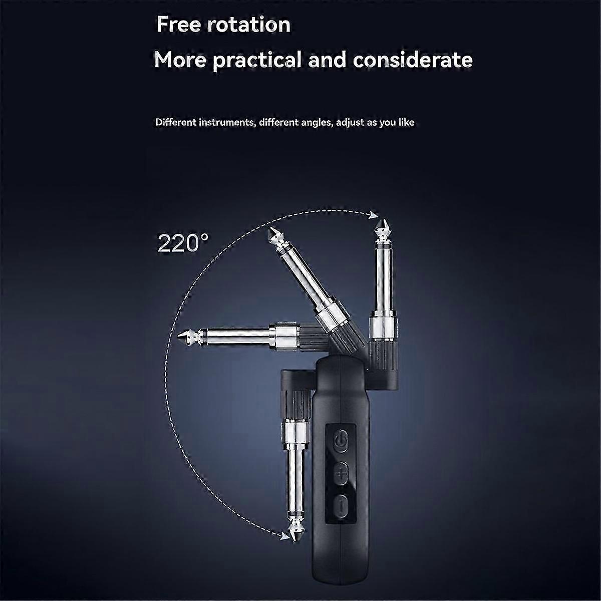 Guitar Wireless System Transmitter Receiver Rechargeable UHF Wireless Transmitter for Electric Guita