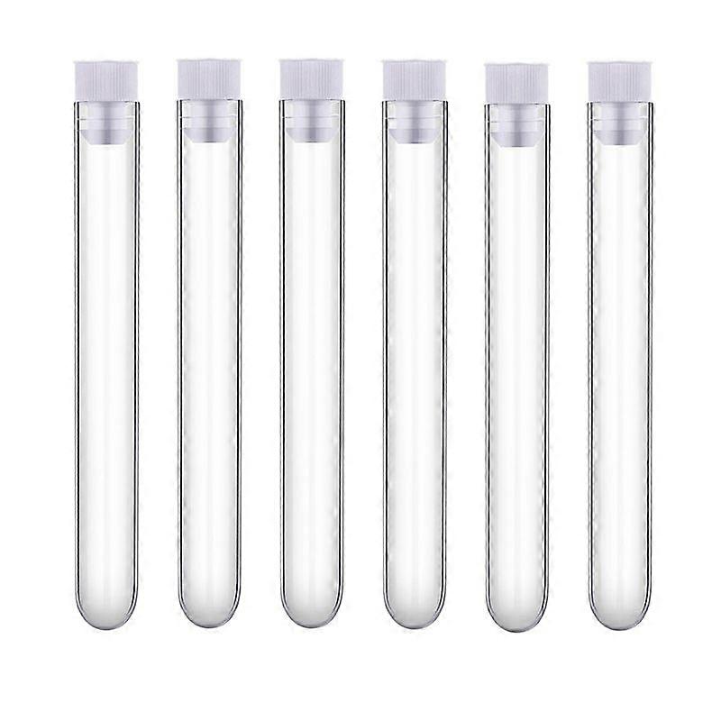 12 x 100mm 12 Ml Plastic Tubes with Caps Candy Tubes Test Lab Tubes