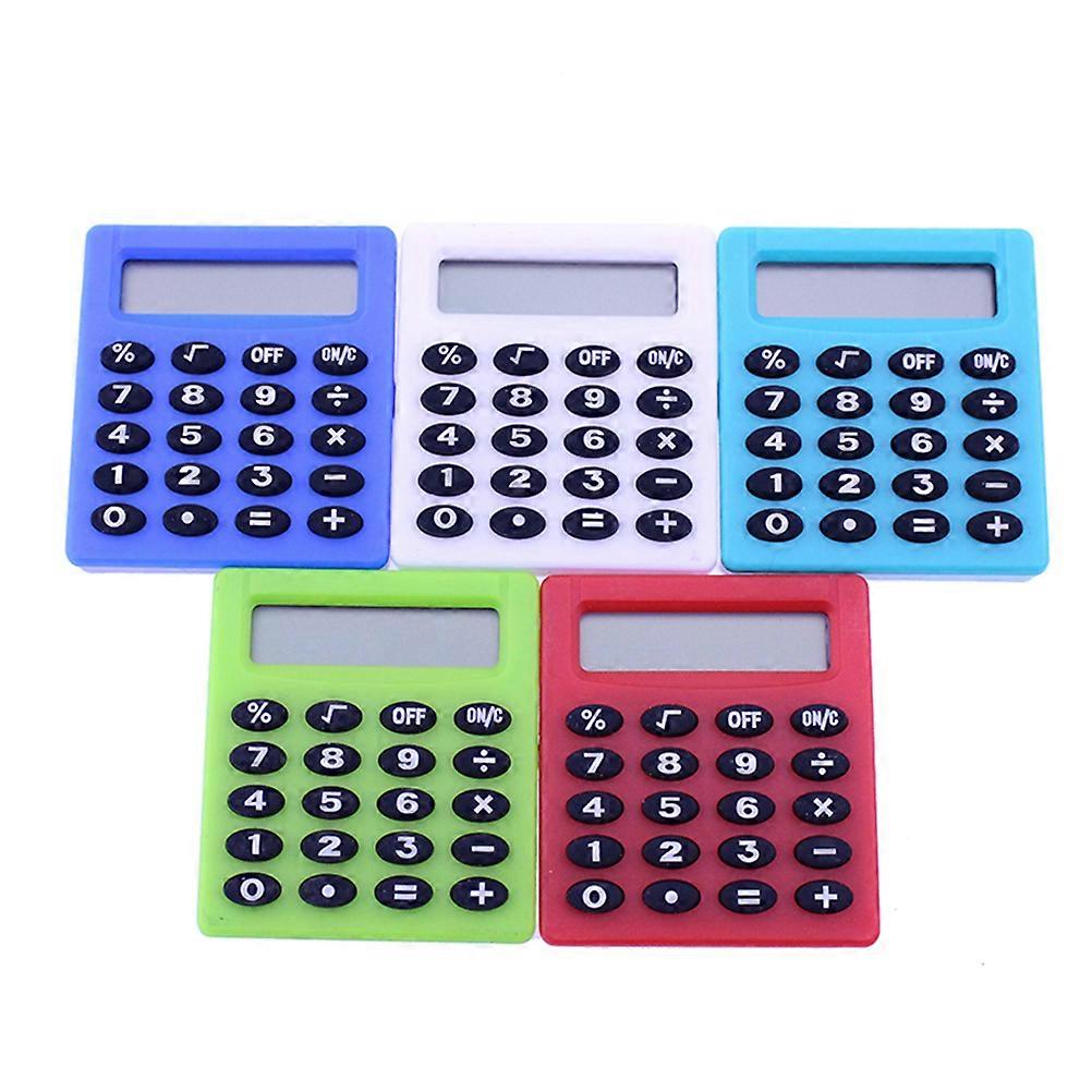 Pocket Size Calculator for Kids Student Test Helper Rectangular Shape 3Pack