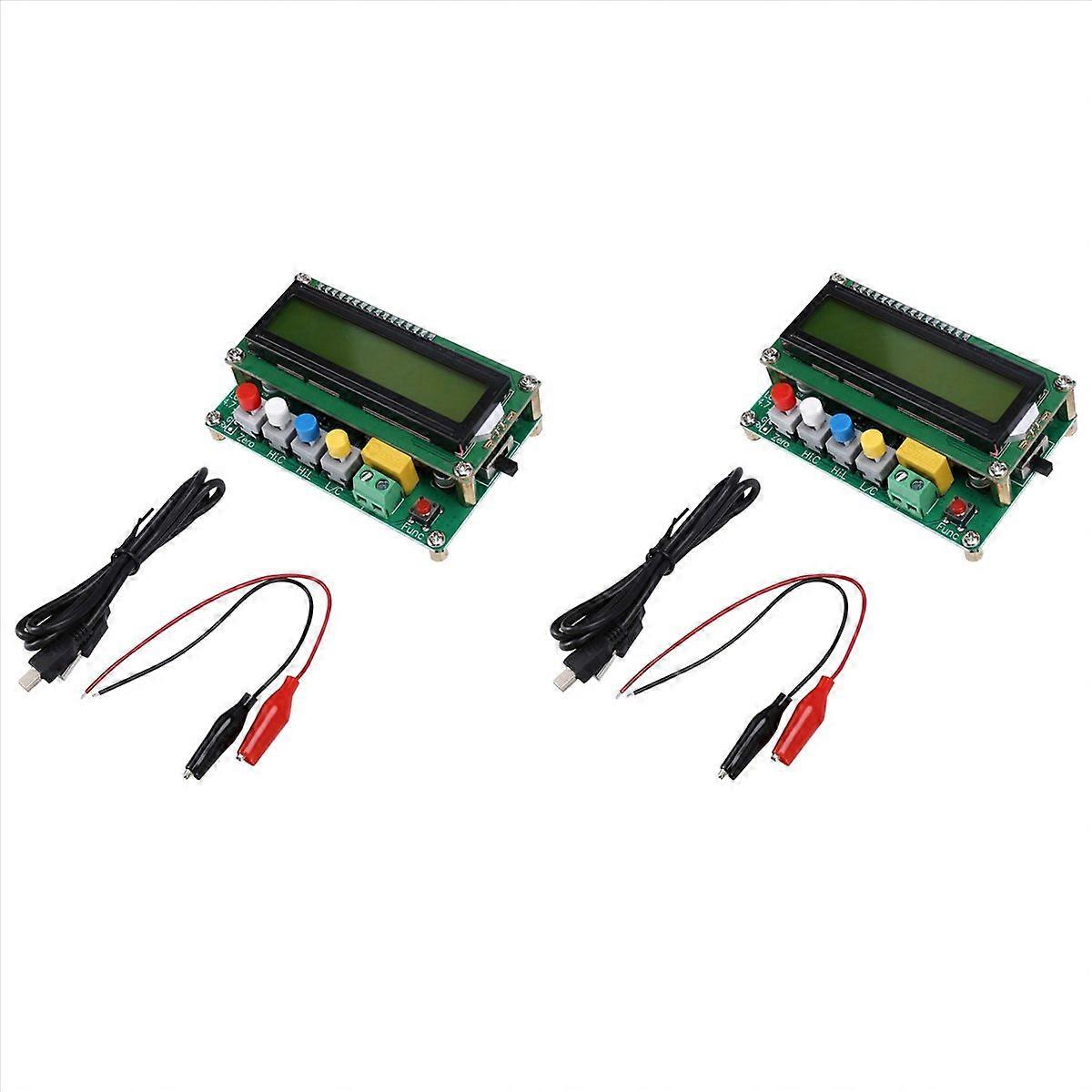 2X Inductance Capacitance L/C Meter Digital Capacitor Meter LCD Capacitance Meter Tester USB Interfa